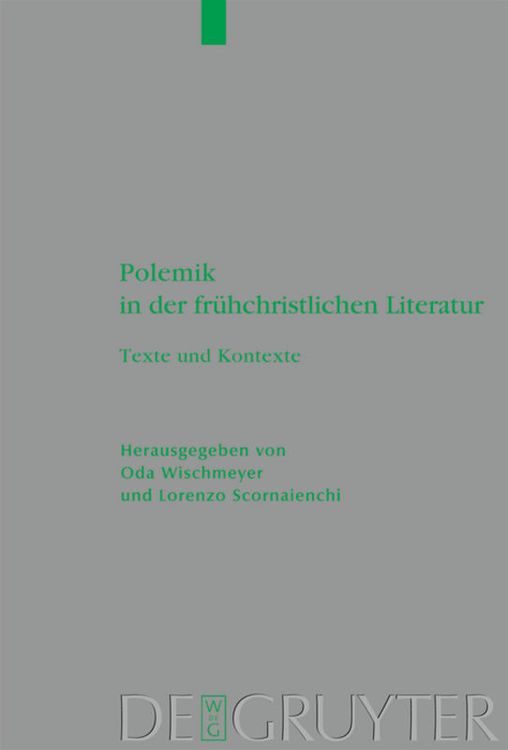 Produktbild: Polemik in der fr&uuml;hchristlichen Literatur