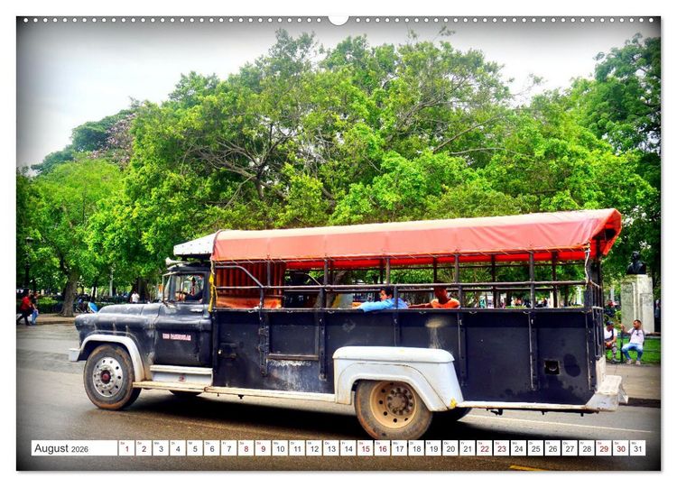 Produktbild: LKW-Busse - Made in Cuba (hochwertiger Premium Wandkalender 2026 DIN A2 quer), Kunstdruck in Hochglanz