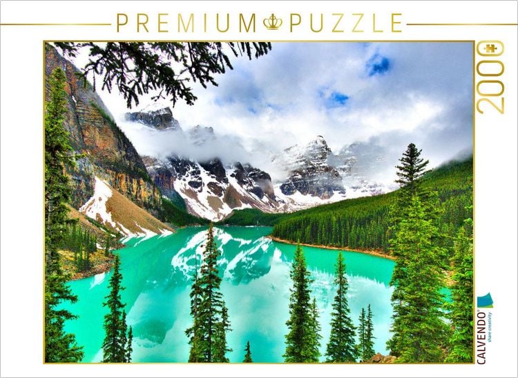 Produktbild: CALVENDO Puzzle Der eizigartige See zeigt sehr fr&uuml;h am Morgen und am Abend sein besonderes Farbenspiel. | 2000 Teile Lege-Gr&ouml;&szlig;e 90x67cm Foto-Puzzle f&uuml;r gl&uuml;ckliche Stunden