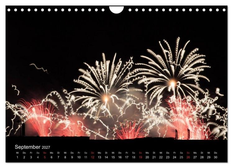 Produktbild: Feuerwerk (Wandkalender 2027 DIN A4 quer), CALVENDO Monatskalender