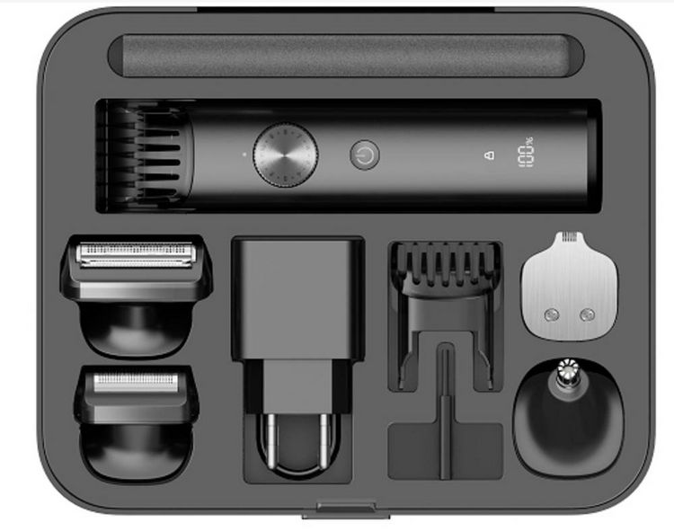 Produktbild: Xiaomi Bartschneider, Ohr-, Nasenhaartrimmer, Rasierer, K&ouml;rperhaartrimmer abwaschbar, USB-Ladefunktion Schwarz
