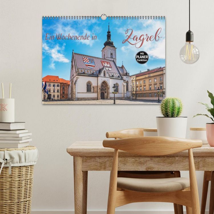 Produktbild: Ein Wochenende in Zagreb (Wandkalender 2026 DIN A3 quer), CALVENDO Monatskalender