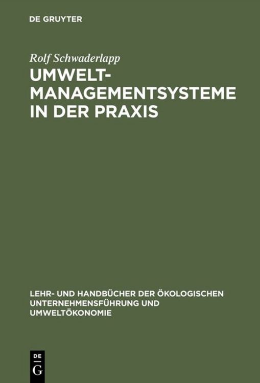 Produktbild: Umweltmanagementsysteme in der Praxis