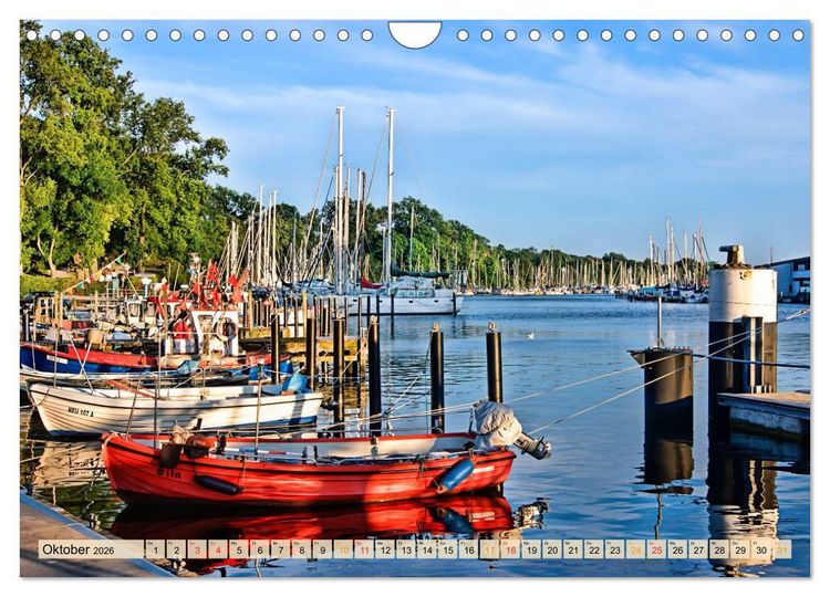 Produktbild: Sch&ouml;ne H&auml;fen in Deutschland von Greetsiel bis Lindau (Wandkalender 2026 DIN A4 quer), CALVENDO Monatskalender