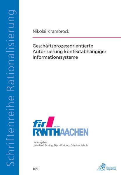 Produktbild: Gesch&auml;ftsprozessorientierte Autorisierung kontextabh&auml;ngiger Informationssysteme