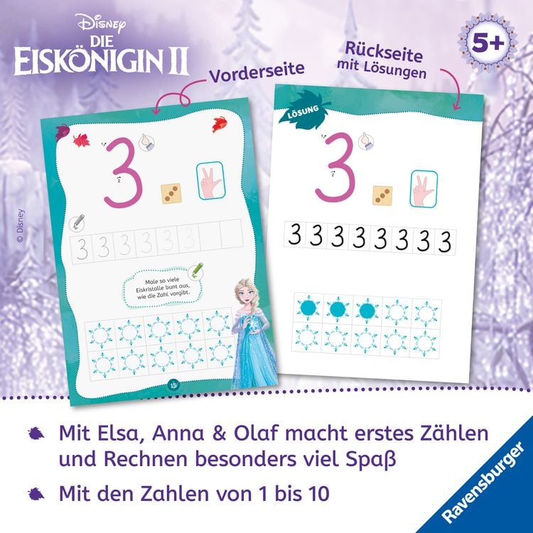 Produktbild: Disney Die Eisk&ouml;nigin 2 - Mein Vorschulblock: Z&auml;hlen und Rechnen