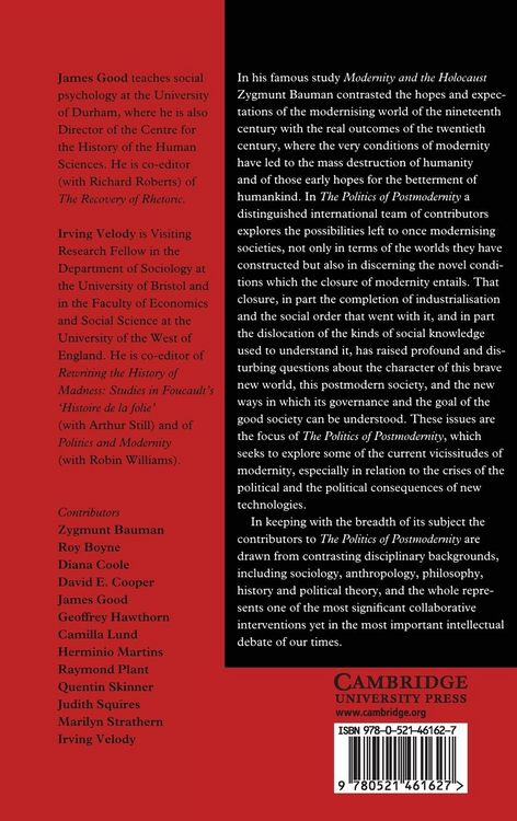 Produktbild: The Politics of Postmodernity