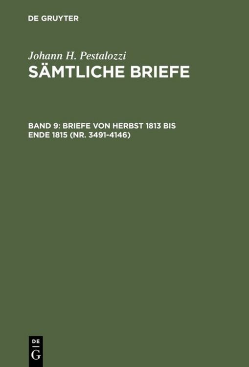 Produktbild: Briefe von Herbst 1813 bis Ende 1815 (Nr. 3491-4146)