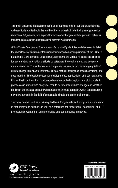 Produktbild: AI for Climate Change and Environmental Sustainability