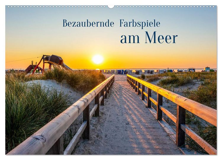 Produktbild: Bezaubernde Farbspiele am Meer (Wandkalender 2026 DIN A2 quer), CALVENDO Monatskalender