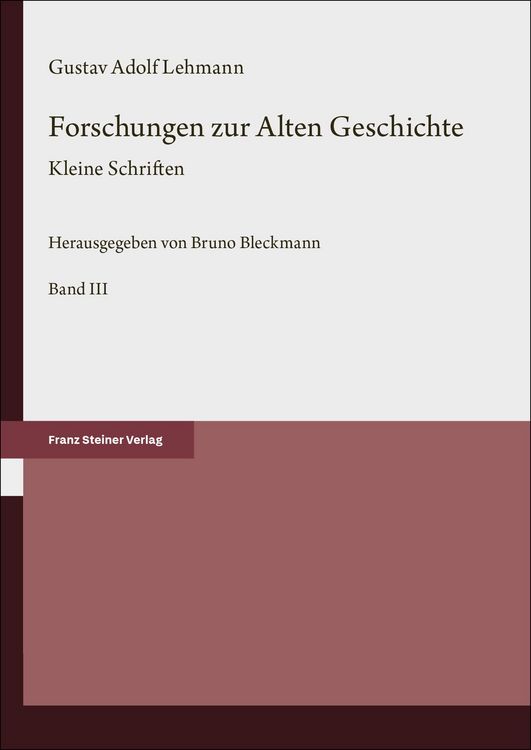 Produktbild: Forschungen zur Alten Geschichte. Bd. 3