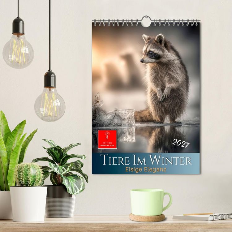 Produktbild: Tiere im Winter - eisige Eleganz (Wandkalender 2027 DIN A4 hoch), CALVENDO Monatskalender