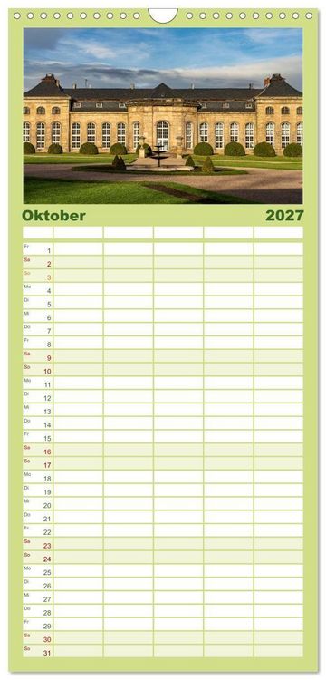 Produktbild: Familienplaner 2027 - Deutsche Bundesl&auml;nder - Th&uuml;ringen mit 5 Spalten (Wandkalender, 21 x 45 cm) CALVENDO