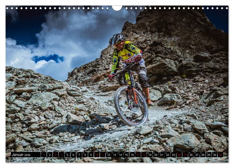 Produktbild: Downhill Action (Wandkalender 2026 DIN A3 quer), CALVENDO Monatskalender
