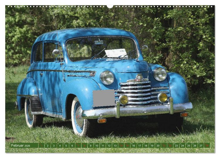 Produktbild: Opel Oldtimer mit dem Blitz (hochwertiger Premium Wandkalender 2026 DIN A2 quer), Kunstdruck in Hochglanz