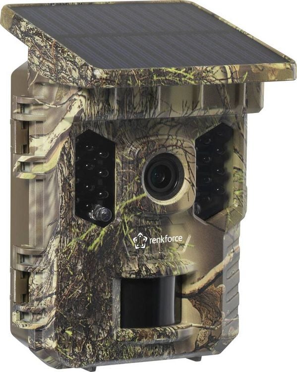 Produktbild: Renkforce RF-HC-800 Wildkamera 32 Megapixel WLAN, inkl. Solarladeger&auml;t mit Li-Ion-Akku Standard-Gr&uuml;n (seidenmatt)