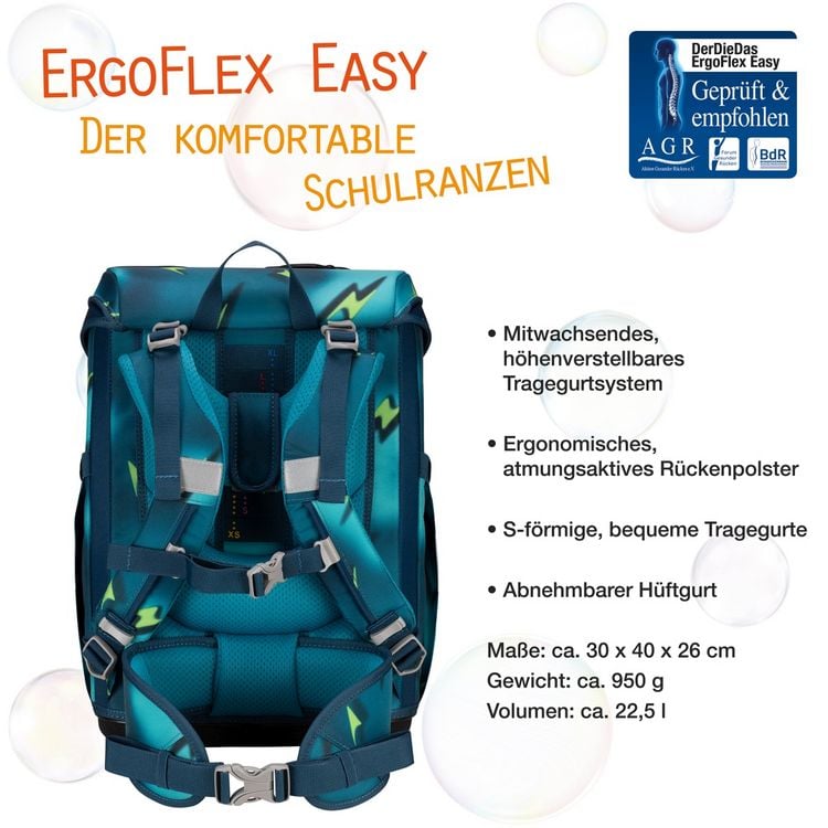 Produktbild: DerDieDas Schulranzen Set ErgoFlex Easy, Schulranzen Set, 5tlg, Magic Light