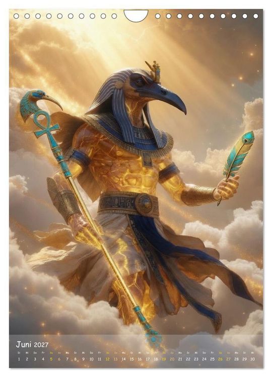 Produktbild: Die G&ouml;ttlichen W&auml;chter &Auml;gyptens (Wandkalender 2027 DIN A4 hoch), CALVENDO Monatskalender
