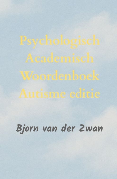 Produktbild: Psychologisch Academisch Woordenboek autisme editie