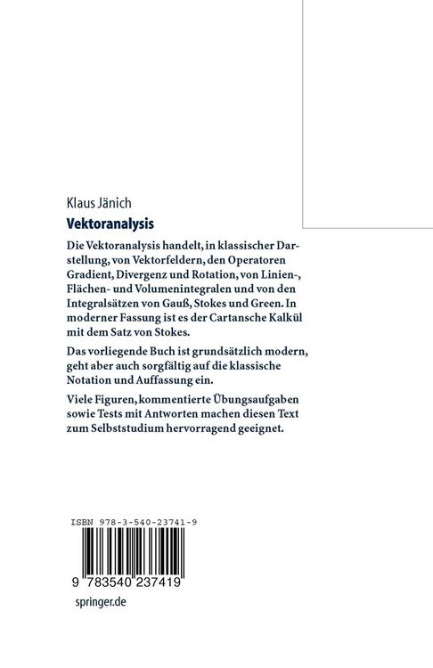 Produktbild: Vektoranalysis