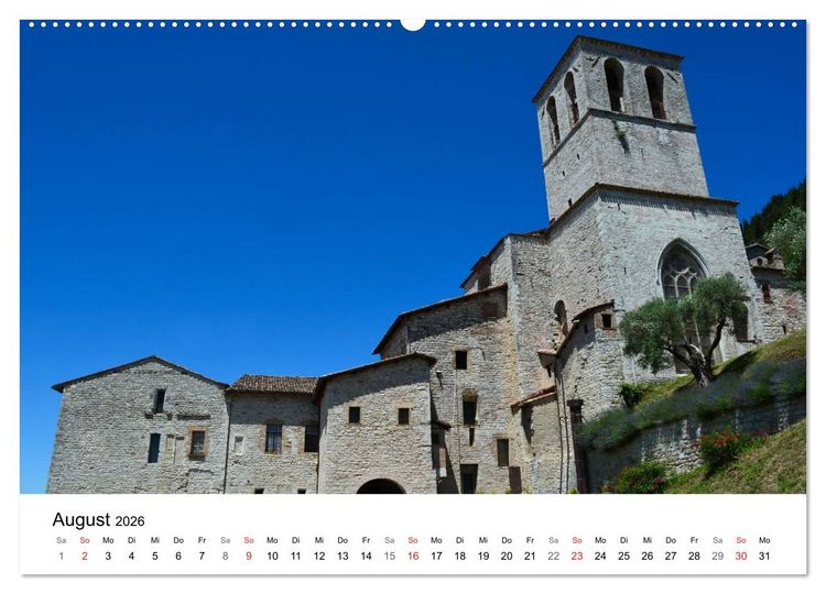 Produktbild: Gubbio - die mittelalterliche Stadt in Umbrien (Wandkalender 2026 DIN A2 quer), CALVENDO Monatskalender