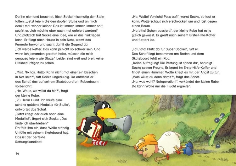 Produktbild: Der kleine Rabe Socke: Rette sich, wer kann! und andere rabenstarke Geschichten