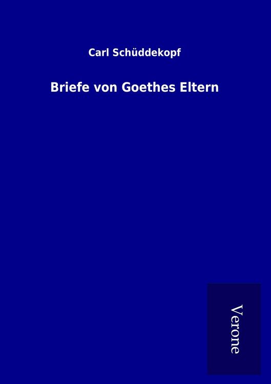 Produktbild: Briefe von Goethes Eltern
