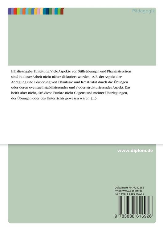 Produktbild: Stille&uuml;bungen und Phantasiereisen im Unterricht