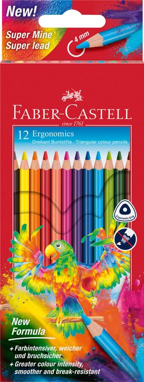 Produktbild: Faber-Castell Buntstift dreikant, 12er Set