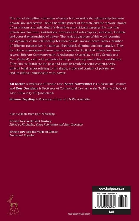 Produktbild: Private Law and Power