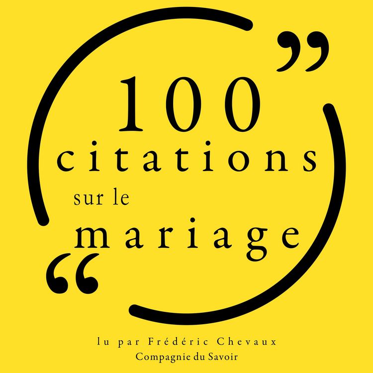 Produktbild: 100 citations sur le mariage