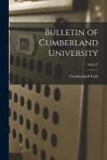 Produktbild: Bulletin of Cumberland University; 1926-27