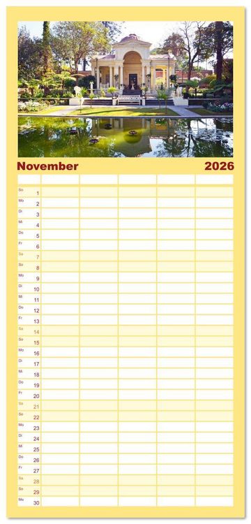 Produktbild: Familienplaner 2026 - KATHMANDU, Nepals Hauptstadt mit 5 Spalten (Wandkalender, 21 x 45 cm) CALVENDO