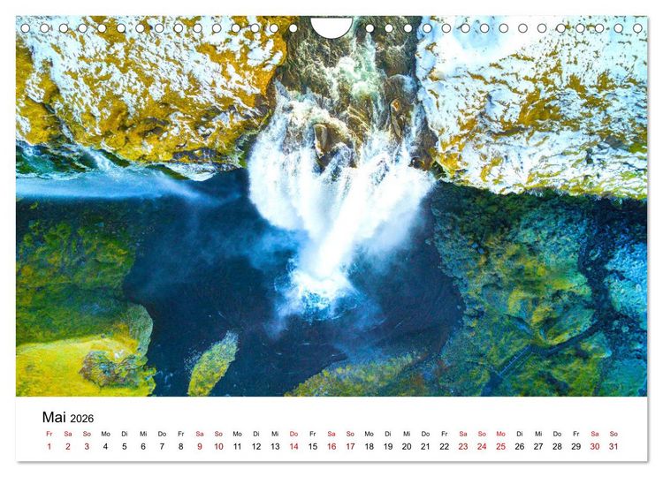 Produktbild: Island Luftaufnahmen (Wandkalender 2026 DIN A4 quer), CALVENDO Monatskalender