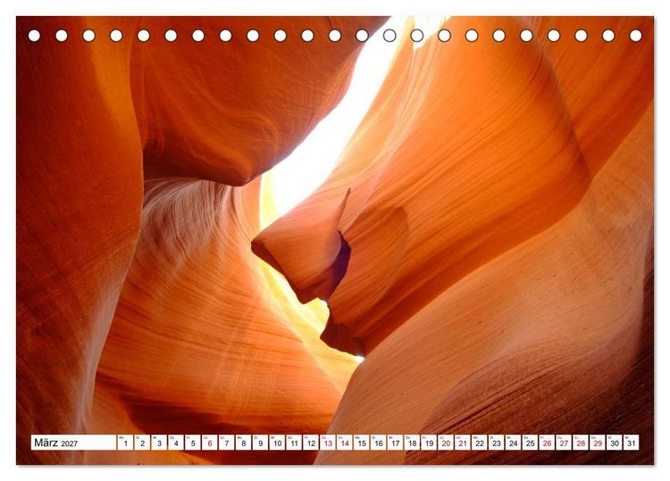 Produktbild: Naturwunder und Nationalparks der amerikanischen Westk&uuml;ste (Tischkalender 2027 DIN A5 quer), CALVENDO Monatskalender