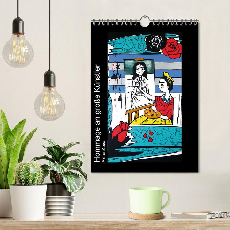 Produktbild: Hommage an gro&szlig;e K&uuml;nstler (Wandkalender 2026 DIN A4 hoch), CALVENDO Monatskalender