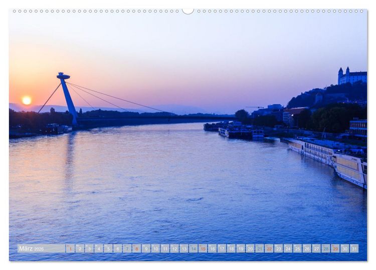 Produktbild: Zauberhaftes Bratislava - Entz&uuml;ckende Hauptstadt der Slowakai an der Donau (hochwertiger Premium Wandkalender 2026 DIN A2 quer), Kunstdruck in Hochglanz