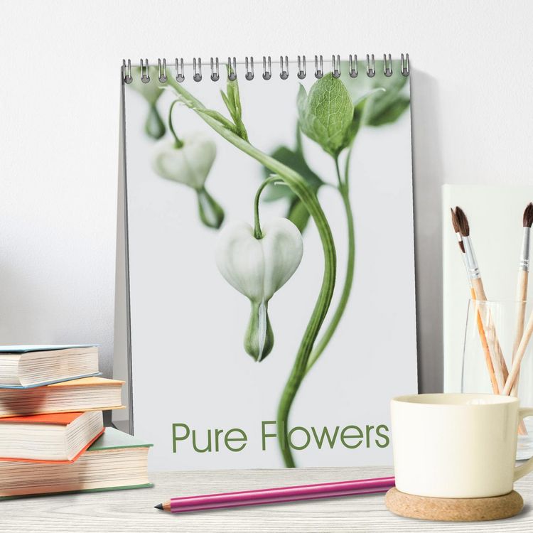 Produktbild: Pure Flowers (Tischkalender 2026 DIN A5 hoch), CALVENDO Monatskalender