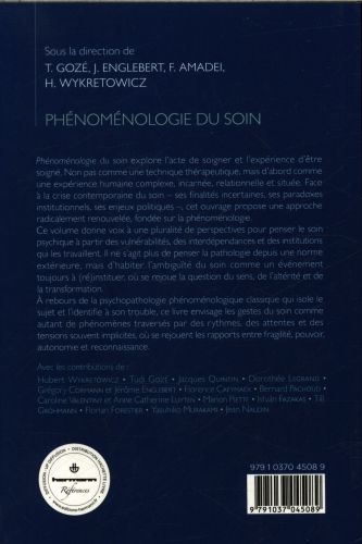 Produktbild: Ph&eacute;nom&eacute;nologie du soin