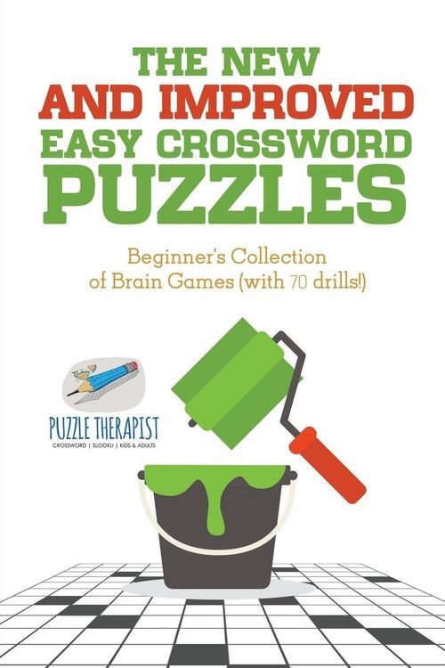 Produktbild: The New and Improved Easy Crossword Puzzles | Beginner's Collection of Brain Games (with 70 drills!)