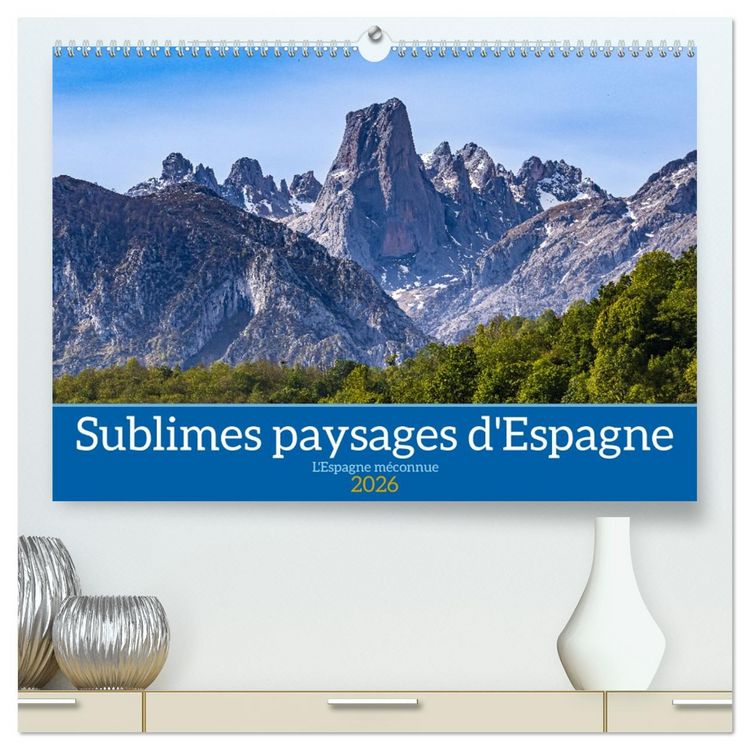 Produktbild: Sublimes paysages d'Espagne (Calendrier mural 2026 DIN A2 vertical) calendrier de bureau