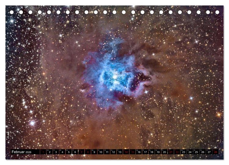Produktbild: Galaktische Nebel (Tischkalender 2026 DIN A5 quer), CALVENDO Monatskalender
