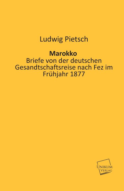 Produktbild: Pietsch, L: Marokko