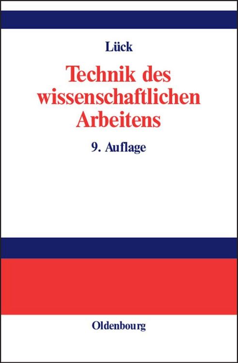 Produktbild: Technik des wissenschaftlichen Arbeitens