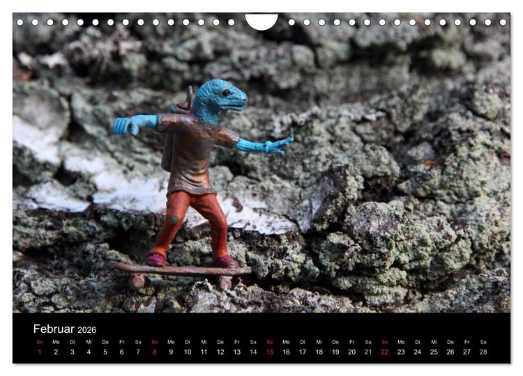 Produktbild: Micro Dino Skaters 2026 (Wandkalender 2026 DIN A4 quer), CALVENDO Monatskalender