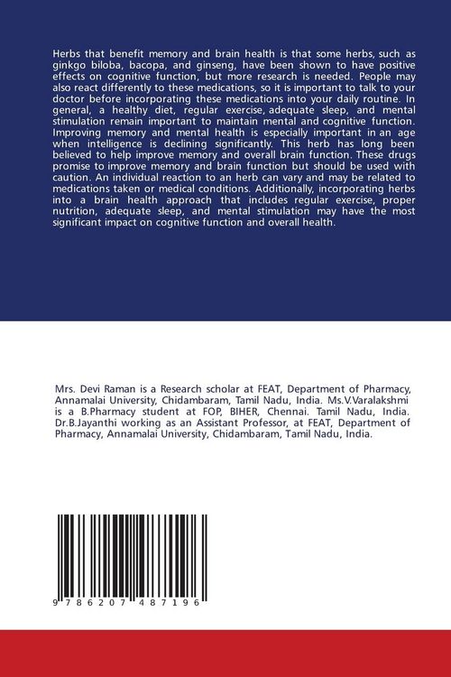 Produktbild: Herbal Plants for Memory Support and Brain Health