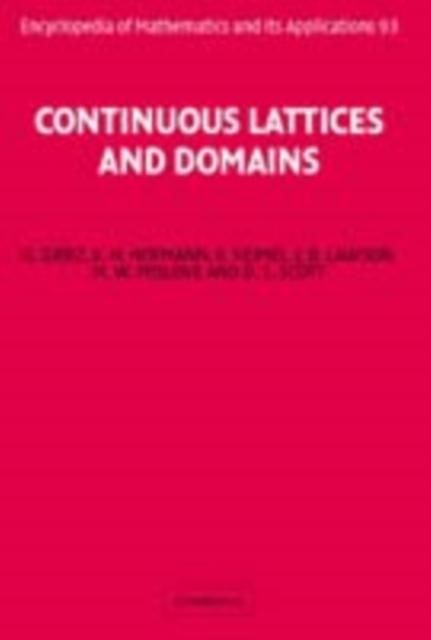 Produktbild: Continuous Lattices and Domains