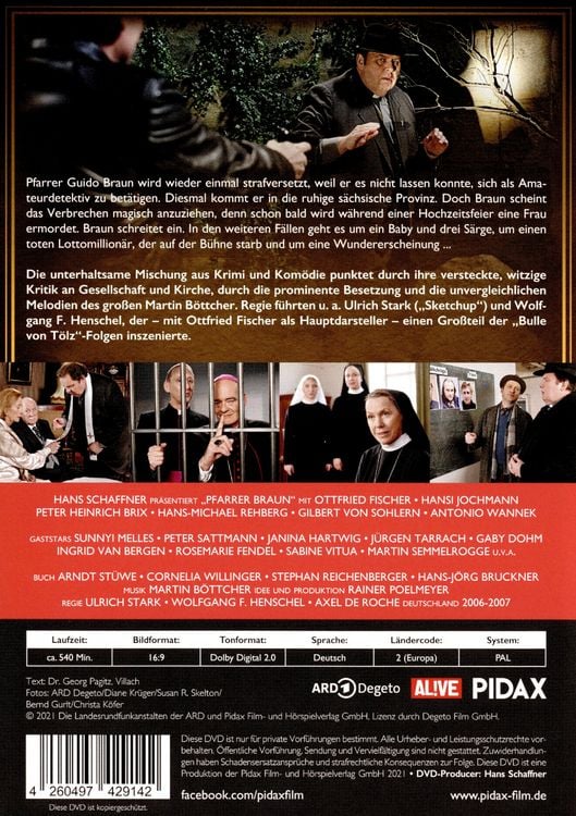 Produktbild: Pfarrer Braun Collection, Vol. 2 / Weitere sechs Folgen der Krimireihe mit Ottfried Fischer (Pidax Film-Klassiker) [3 DVDs]