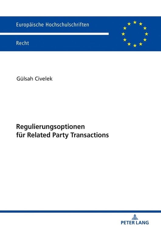 Produktbild: Regulierungsoptionen f&uuml;r Related Party Transactions
