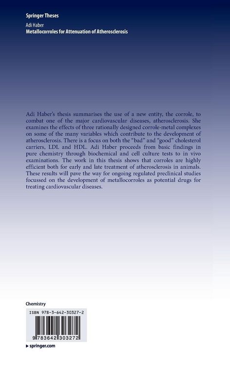 Produktbild: Metallocorroles for Attenuation of Atherosclerosis